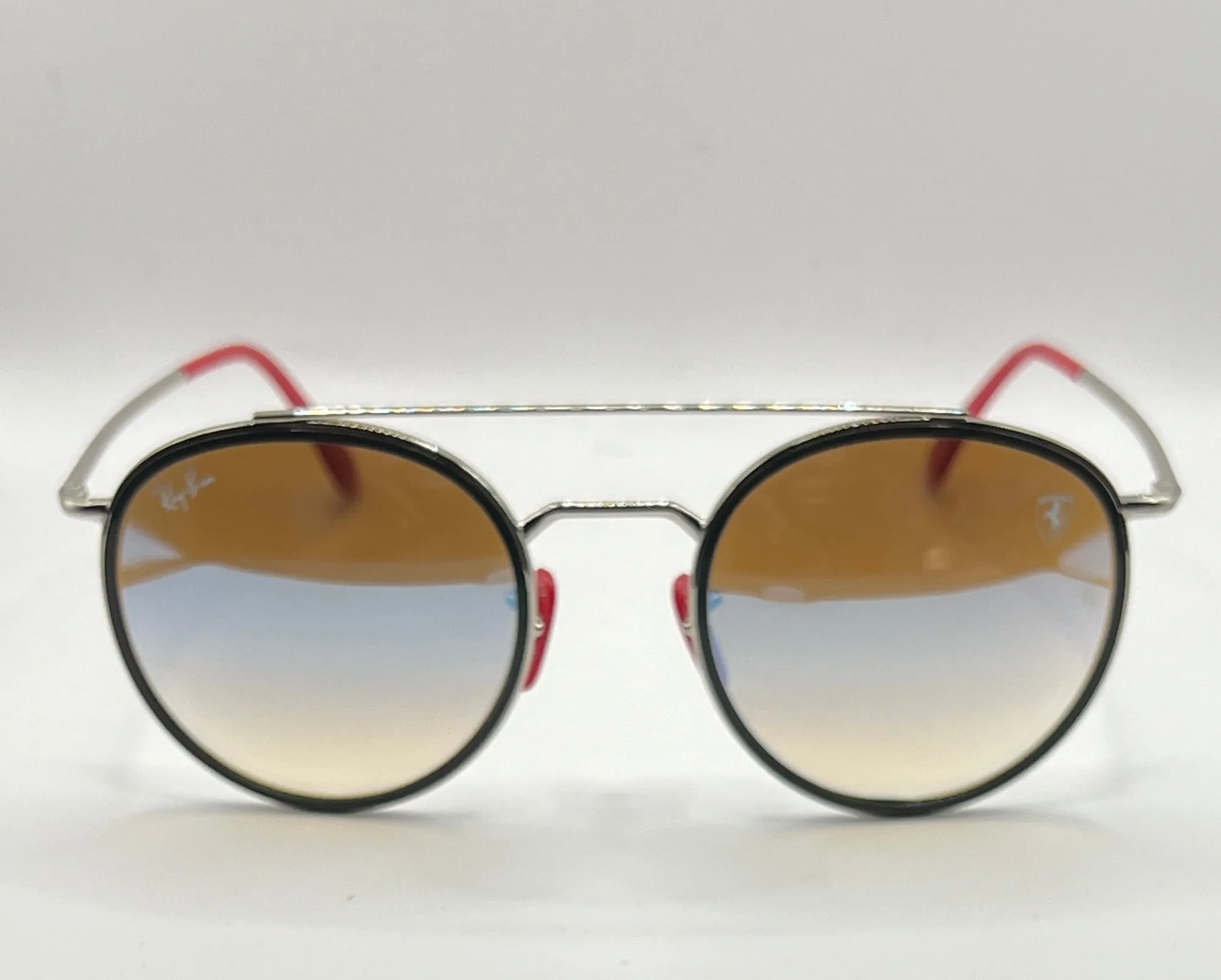 Ray-Ban Ferrari RB3647-M F031/30 Sunglasses - Silver Frame, Gradient Blue Lens