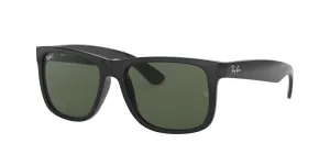 RAY-BAN Justin Black - Green Classic Sunglasses