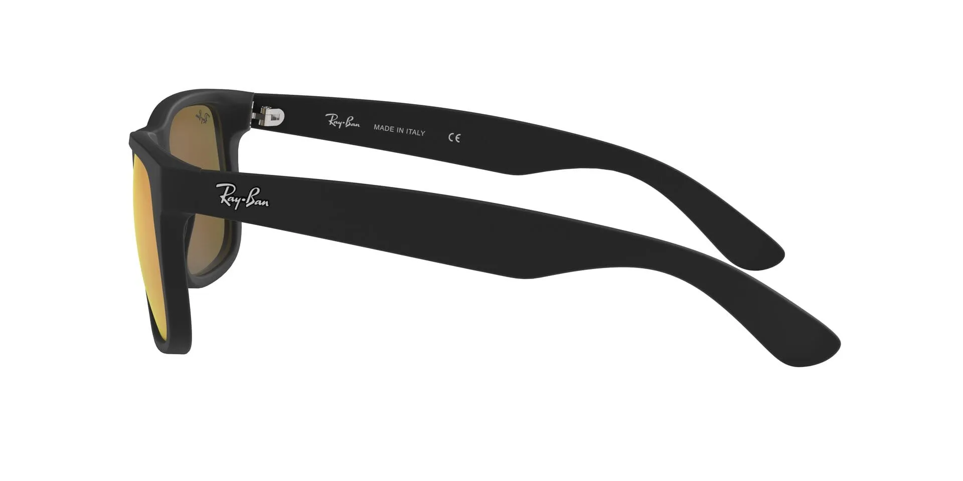 RAY-BAN Justin Color Mix Matte Black - Red Mirror Sunglasses