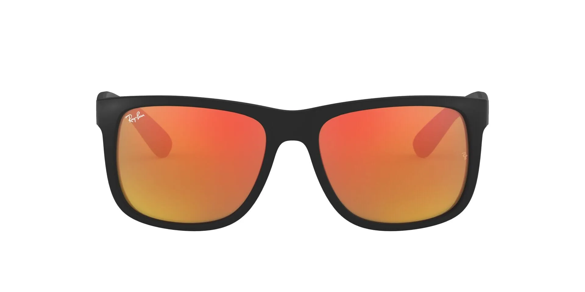 RAY-BAN Justin Color Mix Matte Black - Red Mirror Sunglasses
