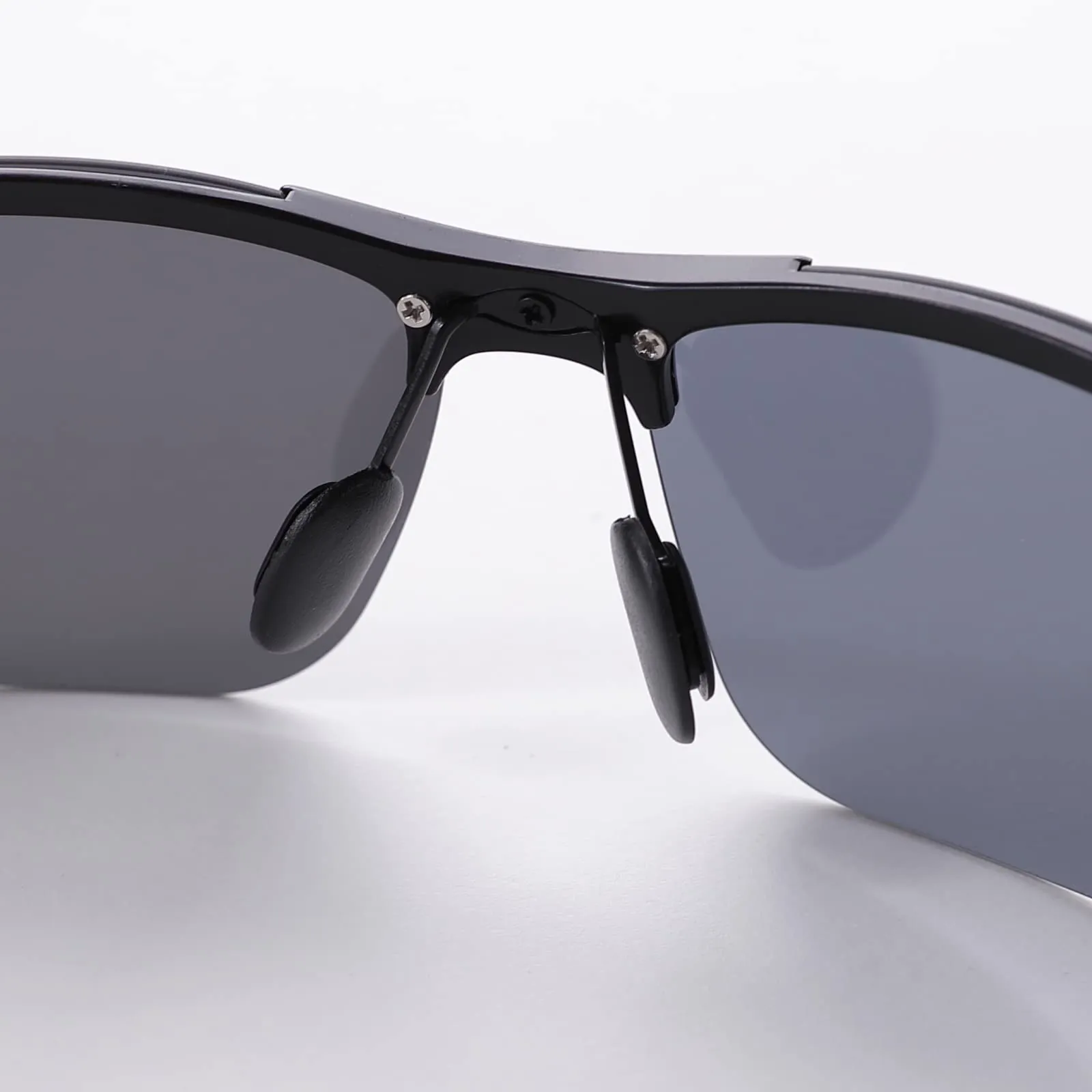 REACH Sporty Polarized & UV Protected Sunglasses For Men | Goggles for Men (Black) (64-16-120)