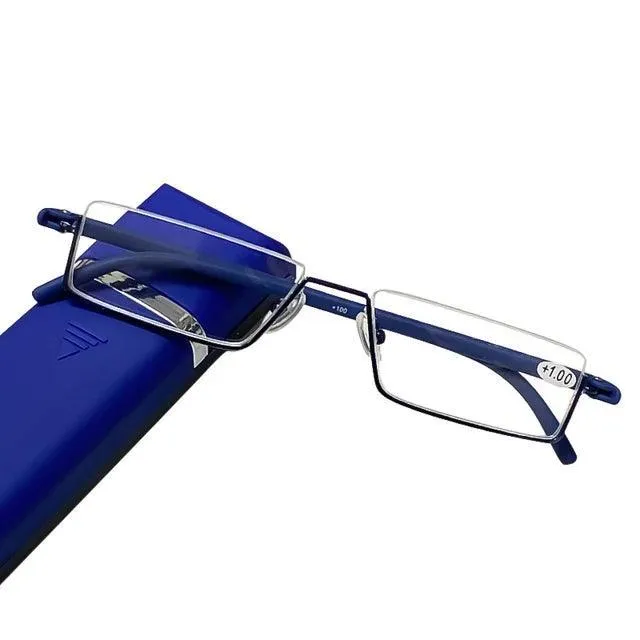 Reading Glasses – Lightweight Alloy Frame with Clear Acrylic Lenses, Anti-Reflective Coating for Comfortable, Clear Vision