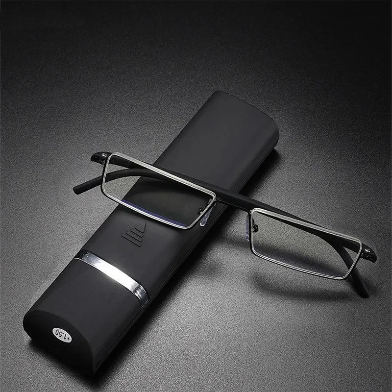 Reading Glasses – Lightweight Alloy Frame with Clear Acrylic Lenses, Anti-Reflective Coating for Comfortable, Clear Vision