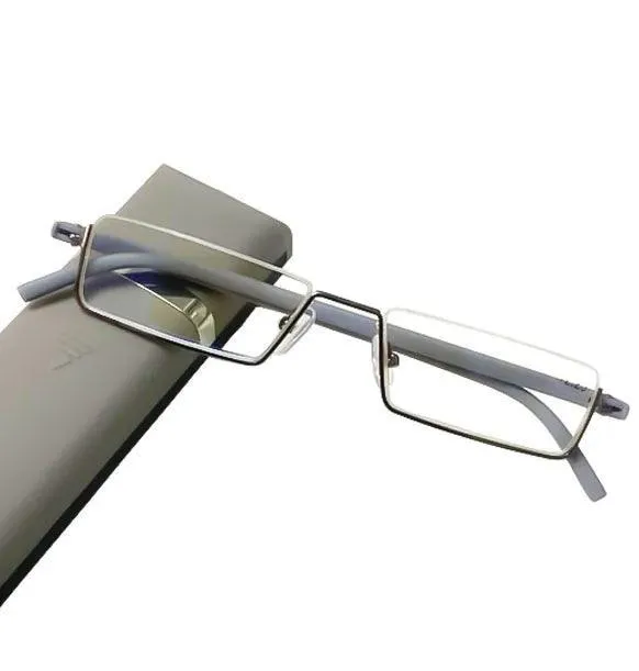 Reading Glasses – Lightweight Alloy Frame with Clear Acrylic Lenses, Anti-Reflective Coating for Comfortable, Clear Vision