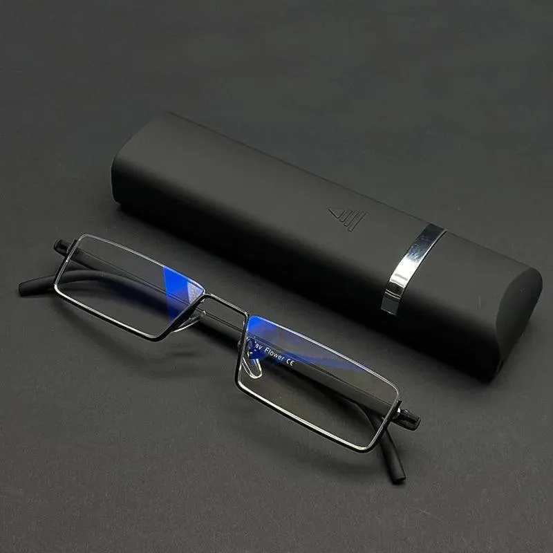 Reading Glasses – Lightweight Alloy Frame with Clear Acrylic Lenses, Anti-Reflective Coating for Comfortable, Clear Vision