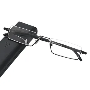 Reading Glasses – Lightweight Alloy Frame with Clear Acrylic Lenses, Anti-Reflective Coating for Comfortable, Clear Vision
