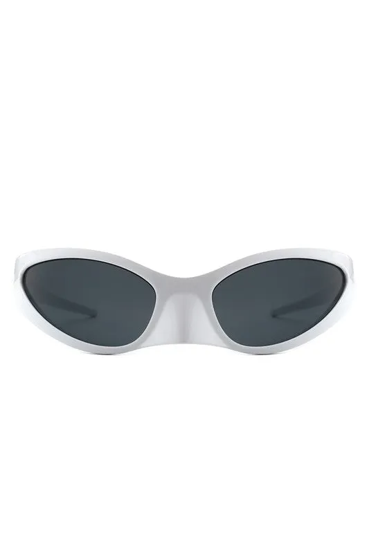 Rectangle Retro Irregular Oval Fashion Sunglasses