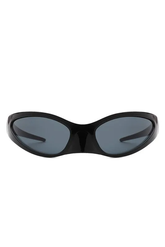 Rectangle Retro Irregular Oval Fashion Sunglasses