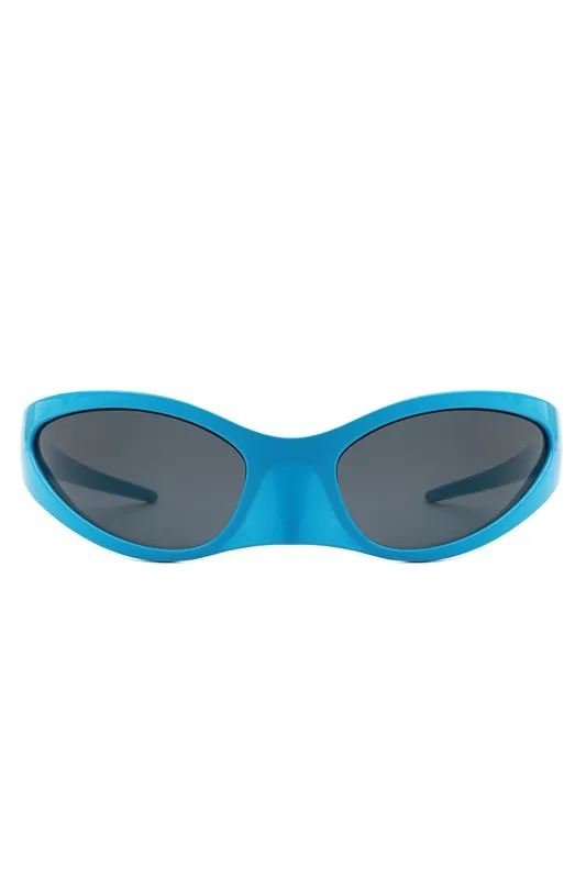 Rectangle Retro Irregular Oval Fashion Sunglasses