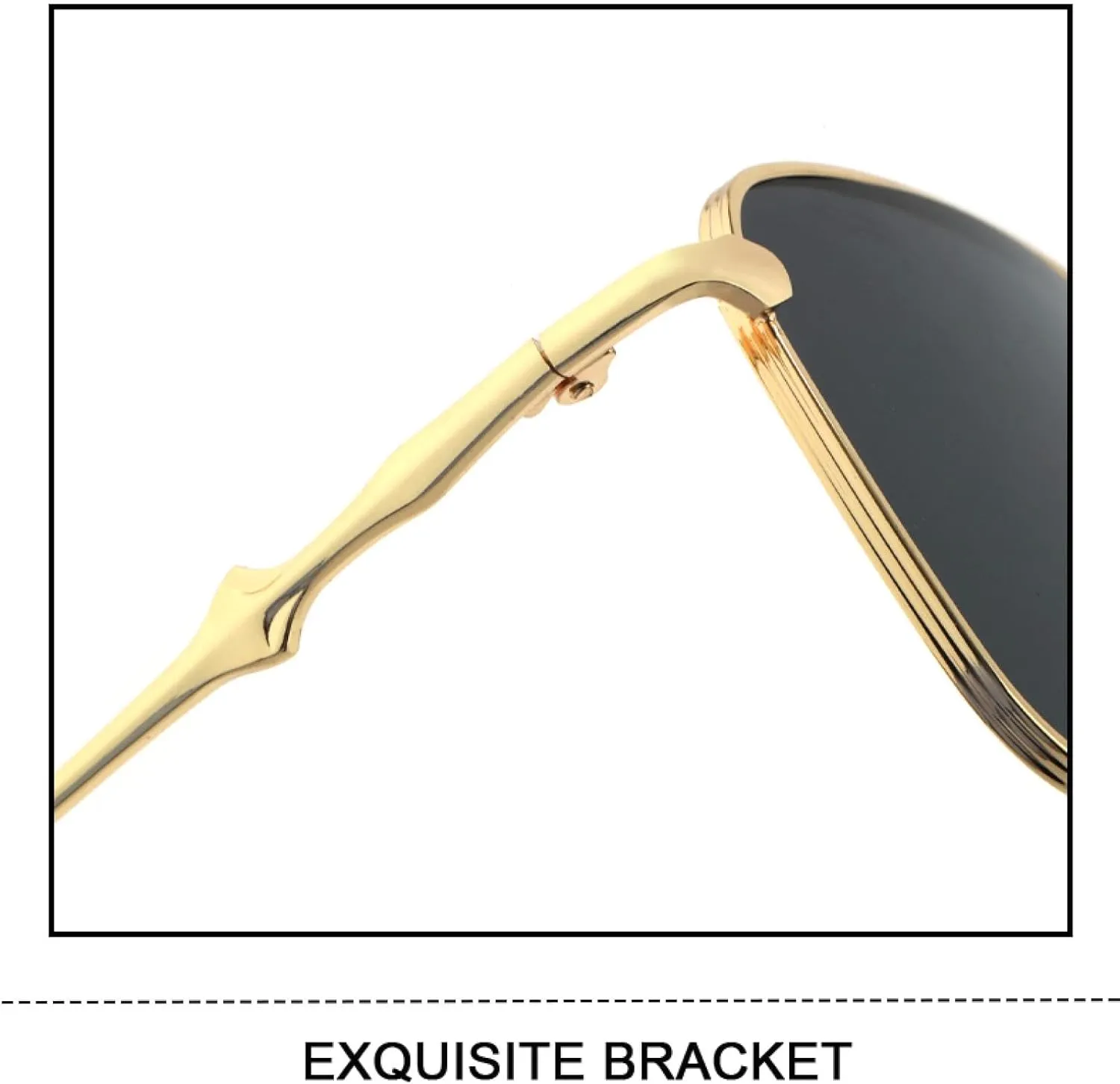 Rectangle Sunglasses for Women Metal Frame Glasses Vintage Gradient Men Uv400