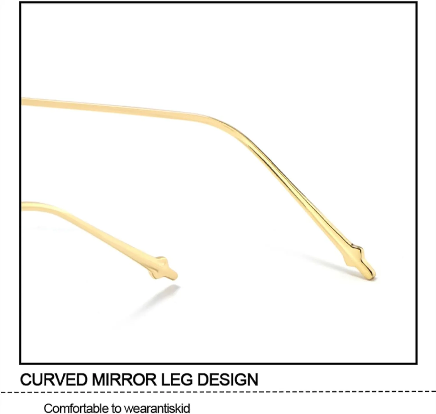 Rectangle Sunglasses for Women Metal Frame Glasses Vintage Gradient Men Uv400