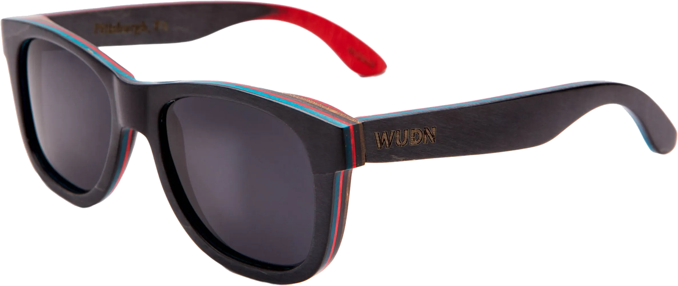Recycled Skatedeck Ollie Black Sunglasses by WUDN