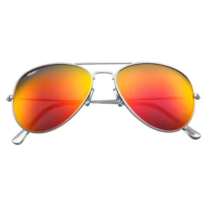 Red Flash Pilot Sunglasses