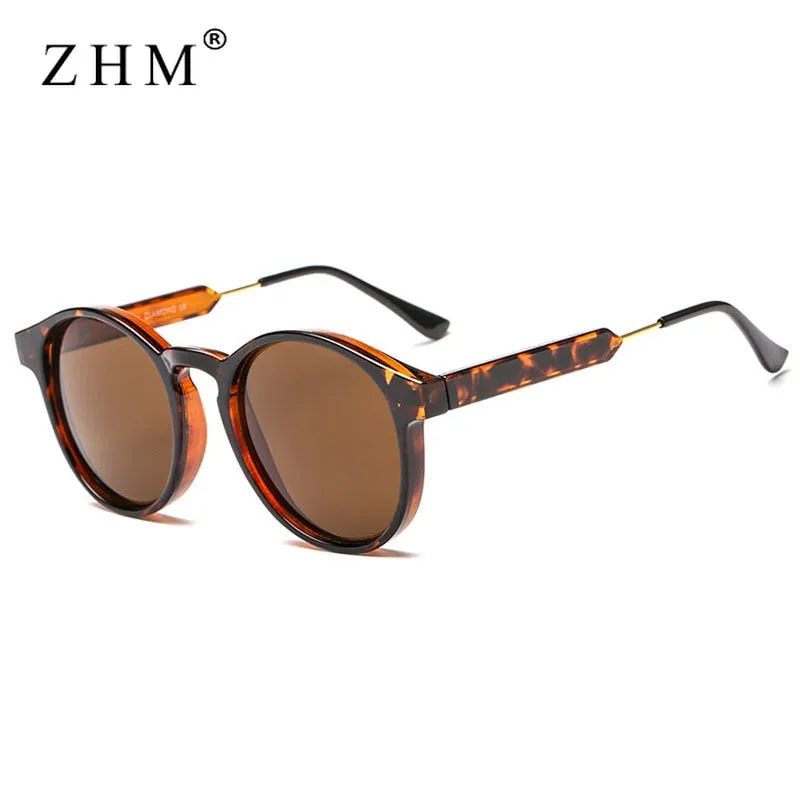 Retro Elegant Design UV400 Round Sunglasses