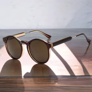 Retro Elegant Design UV400 Round Sunglasses