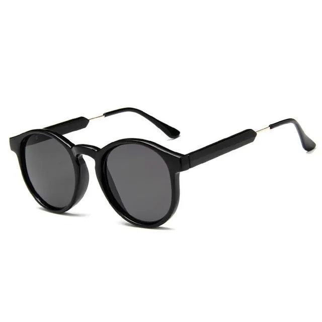 Retro Elegant Design UV400 Round Sunglasses