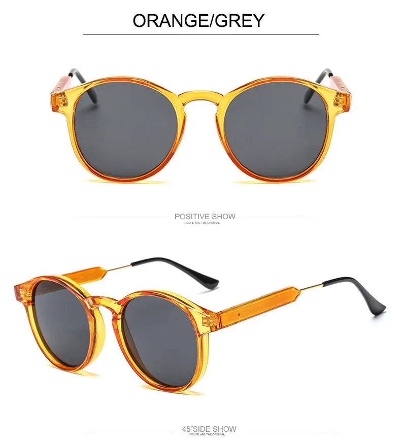 Retro Elegant Design UV400 Round Sunglasses