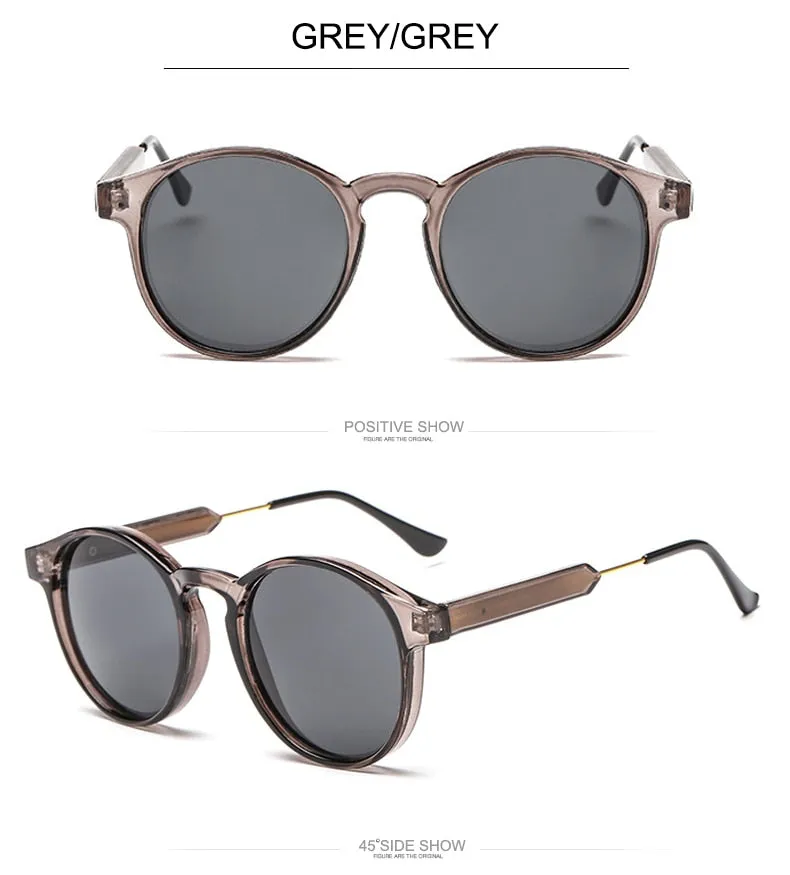 Retro Elegant Design UV400 Round Sunglasses
