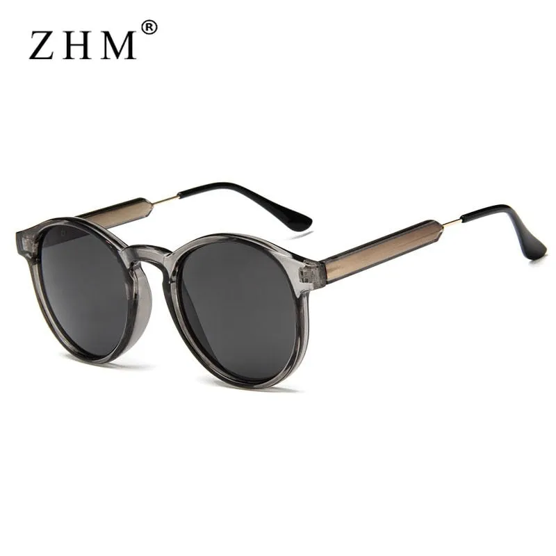 Retro Elegant Design UV400 Round Sunglasses