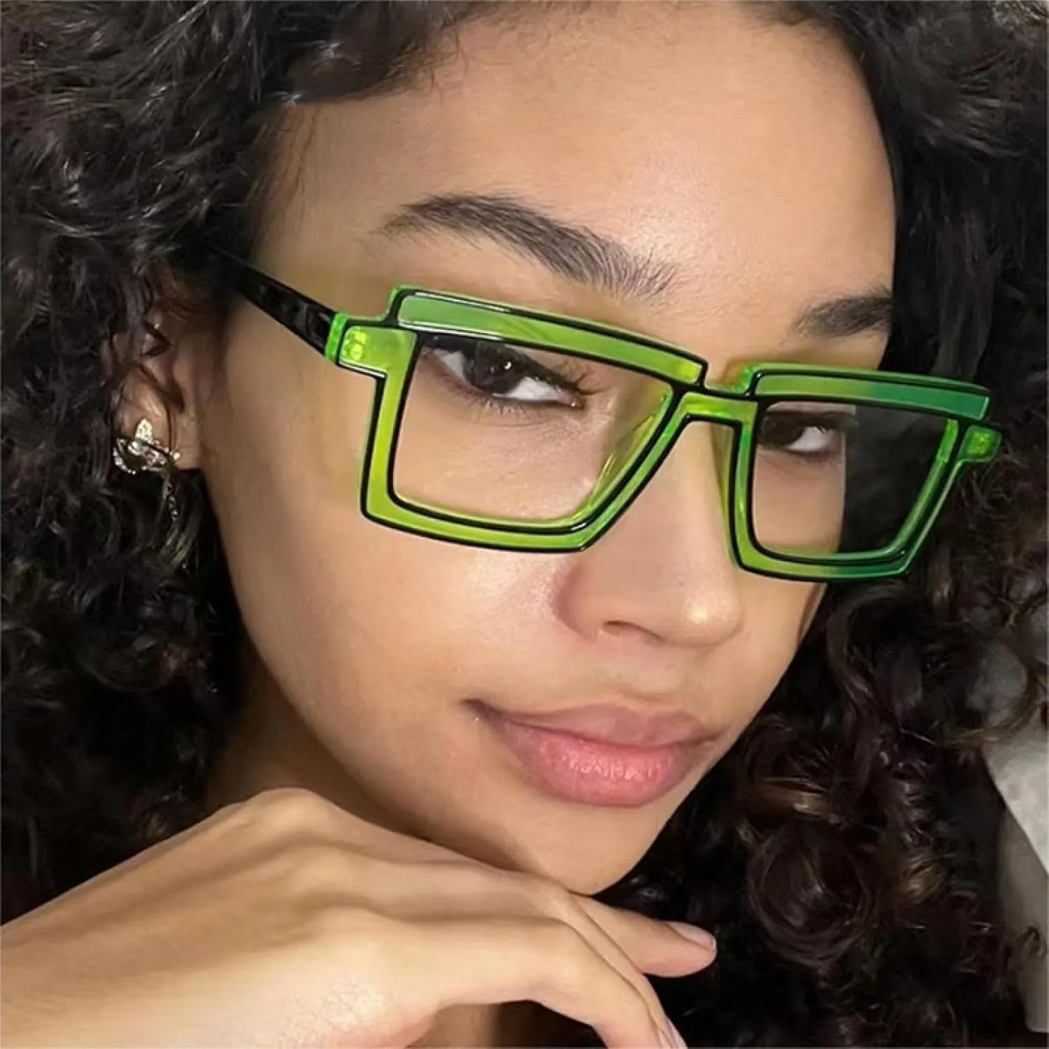 Retro Fluorescence Color Women Glasses Frame Fashion Clear Eyewear Men Frame