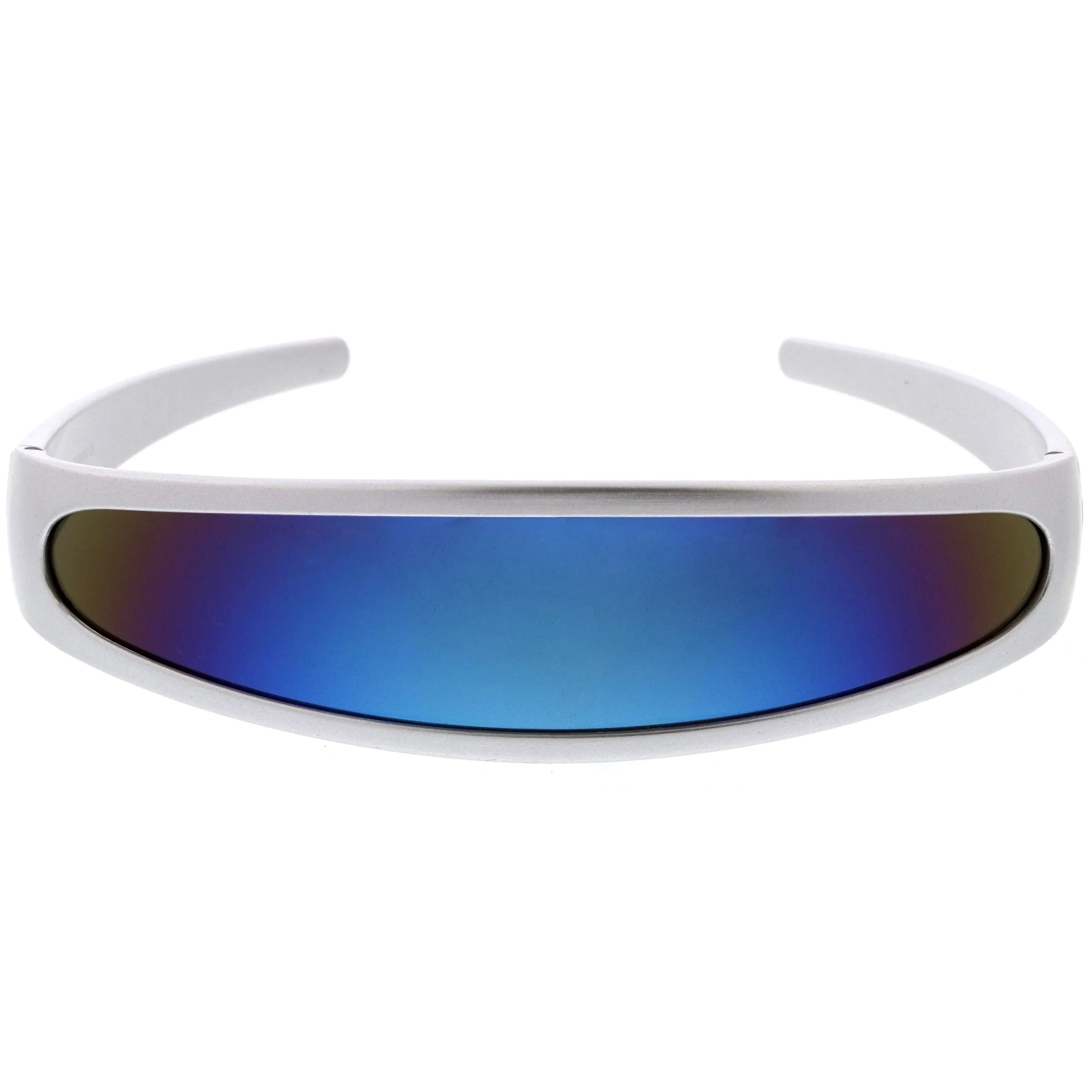 Retro Futuristic 1980's Disco Wrap Around Space Sunglasses 8964