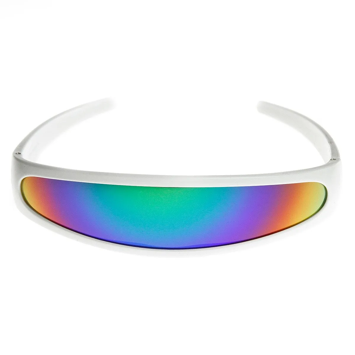 Retro Futuristic 1980's Disco Wrap Around Space Sunglasses 8964