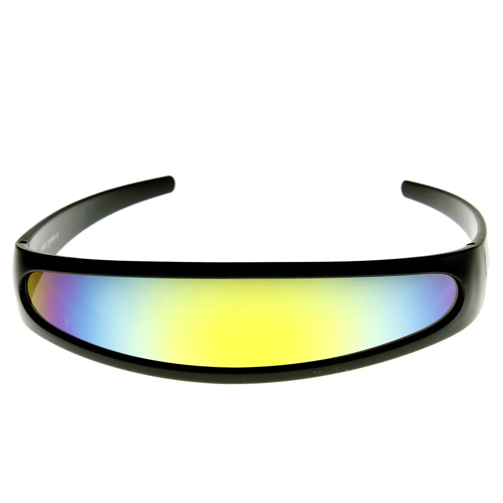 Retro Futuristic 1980's Disco Wrap Around Space Sunglasses 8964