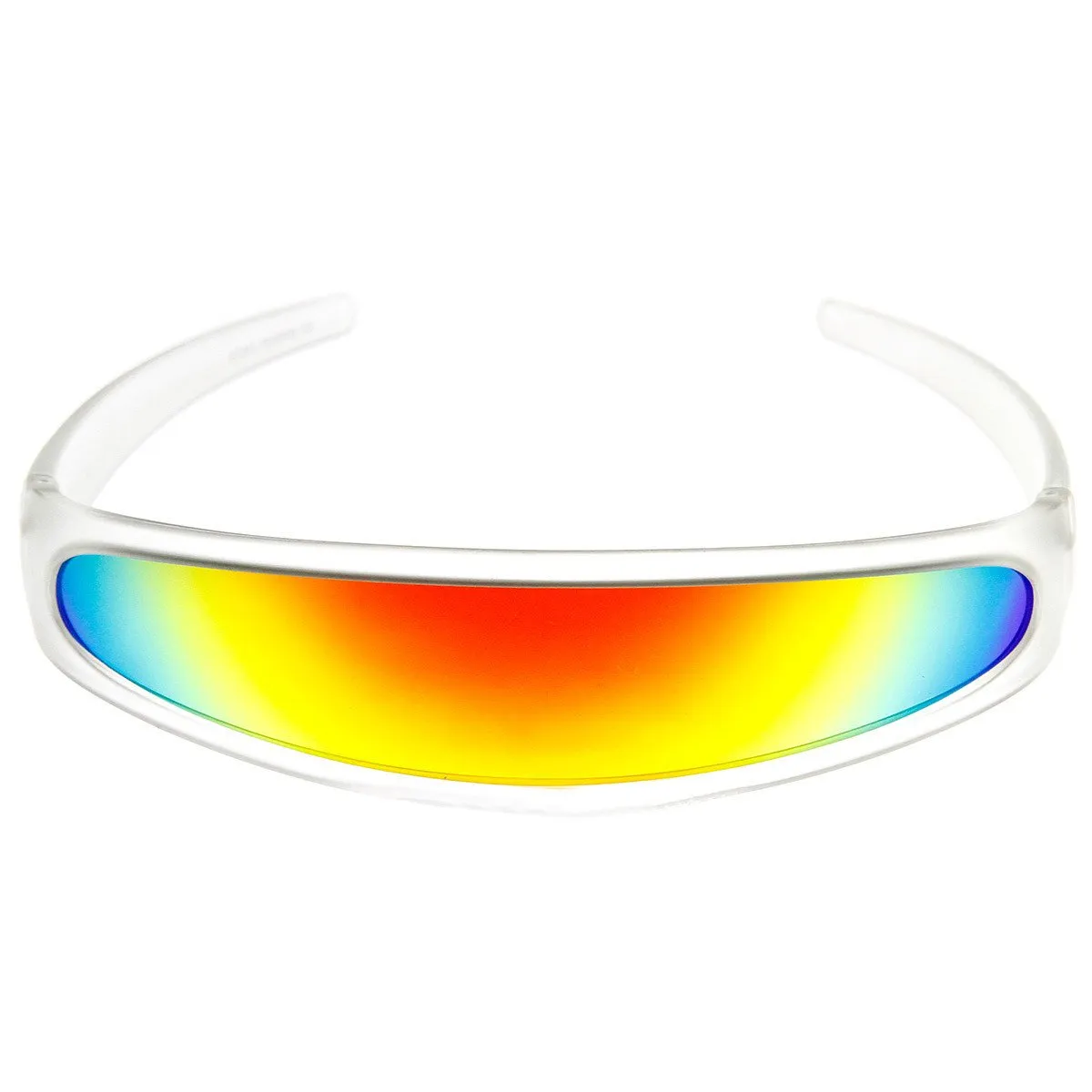 Retro Futuristic 1980's Disco Wrap Around Space Sunglasses 8964