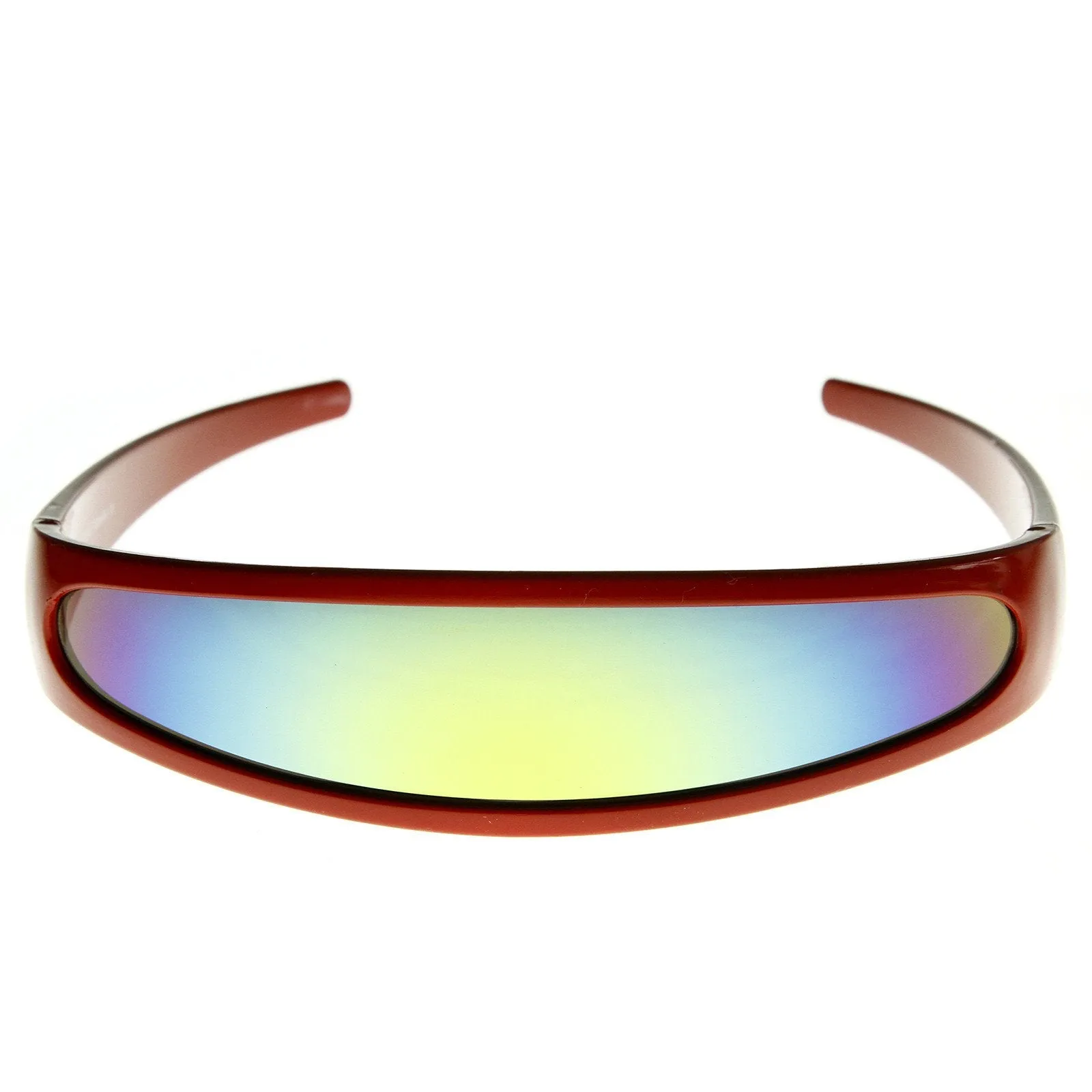 Retro Futuristic 1980's Disco Wrap Around Space Sunglasses 8964