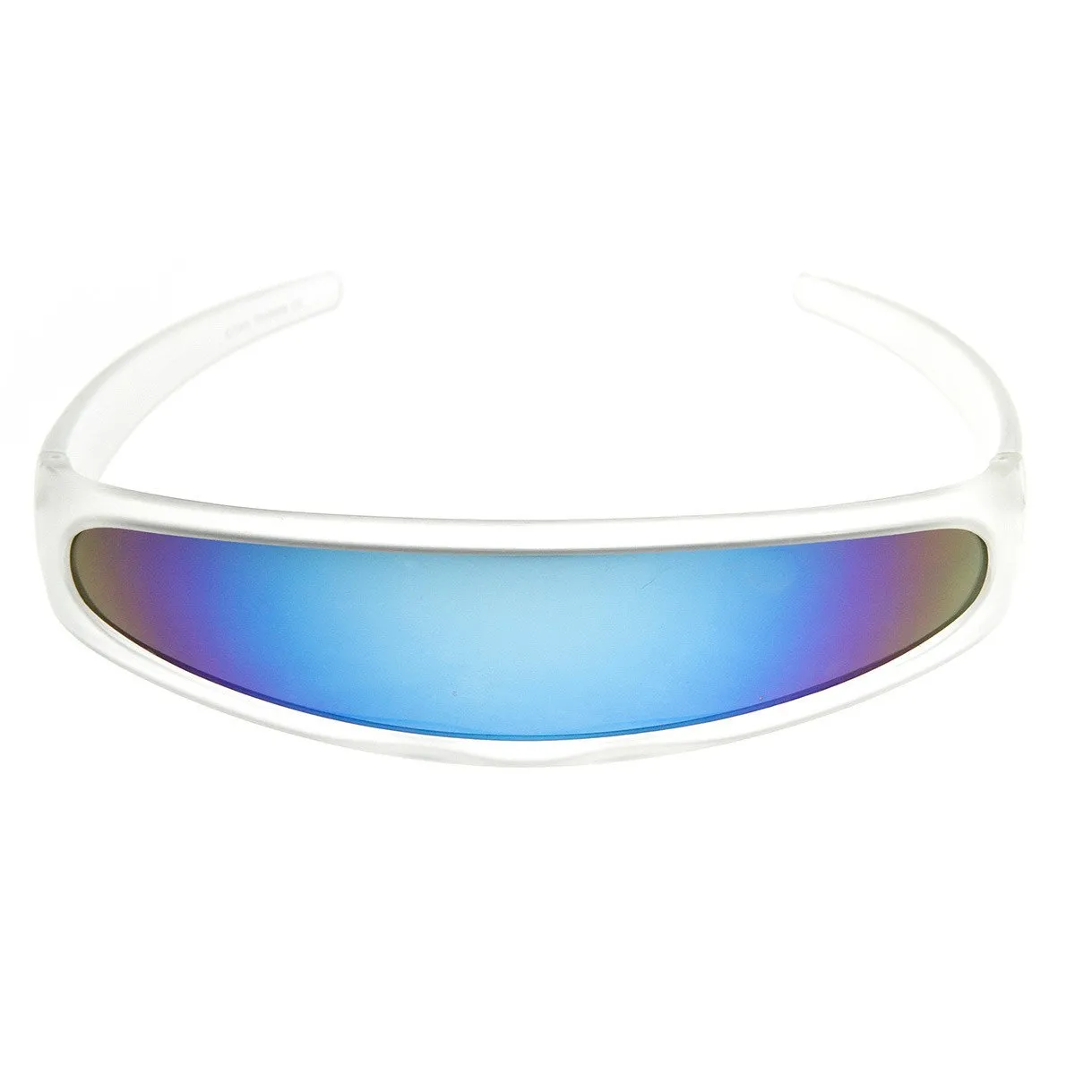 Retro Futuristic 1980's Disco Wrap Around Space Sunglasses 8964