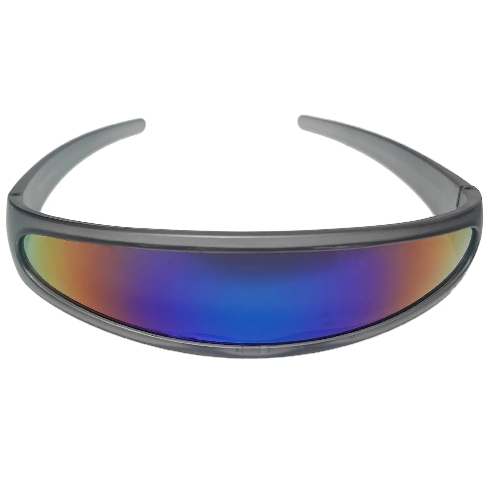 Retro Futuristic 1980's Disco Wrap Around Space Sunglasses 8964