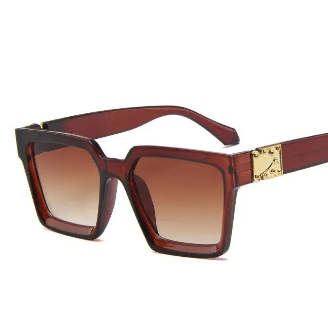 Retro Mirror Square Sunglasses