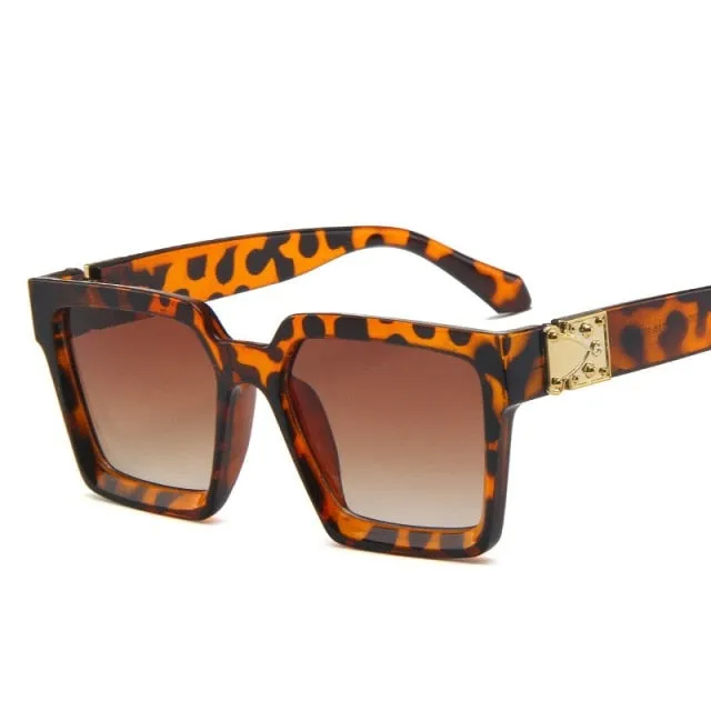 Retro Mirror Square Sunglasses