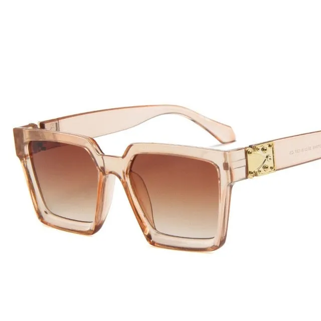 Retro Mirror Square Sunglasses