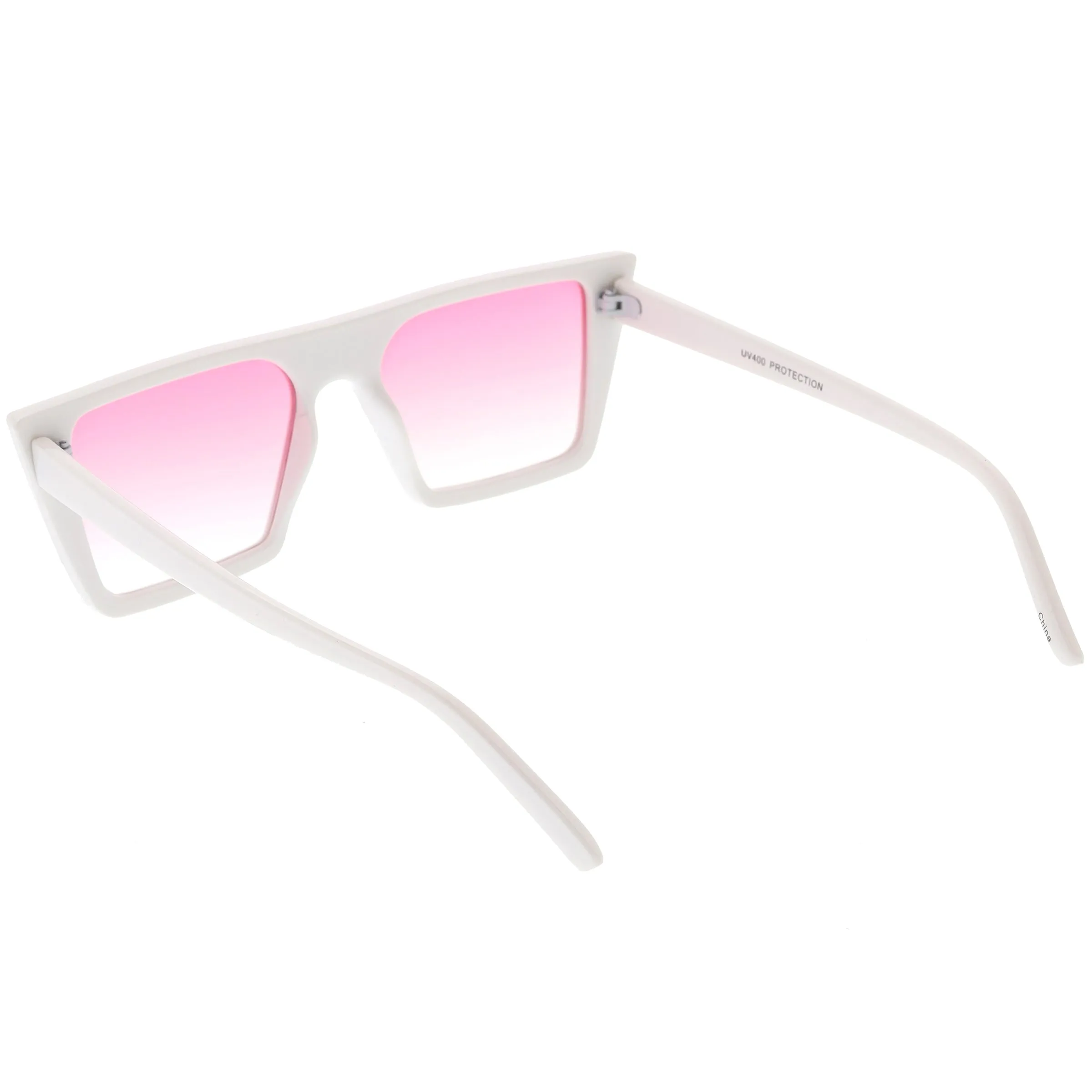 Retro Modern Flat Top Color Tone Sunglasses C618