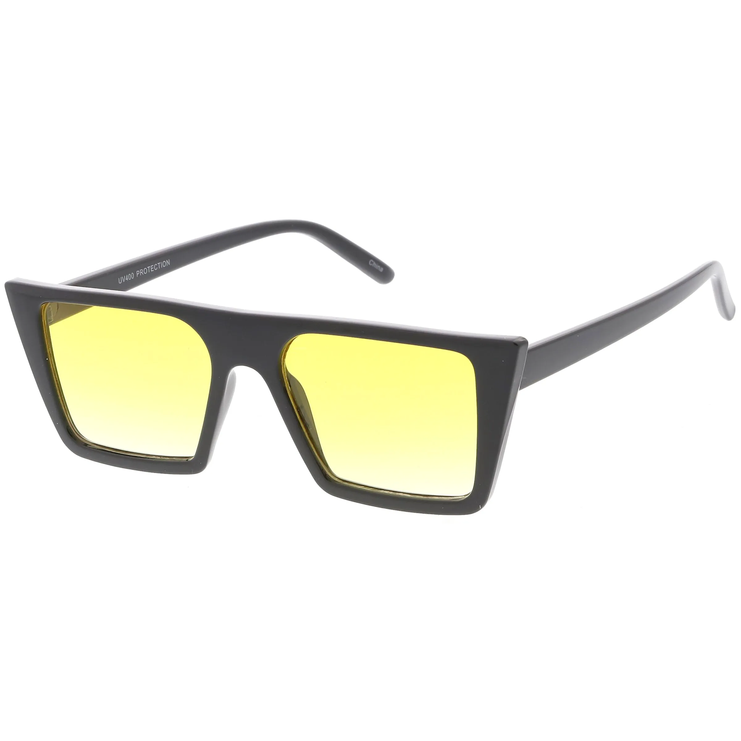 Retro Modern Flat Top Color Tone Sunglasses C618