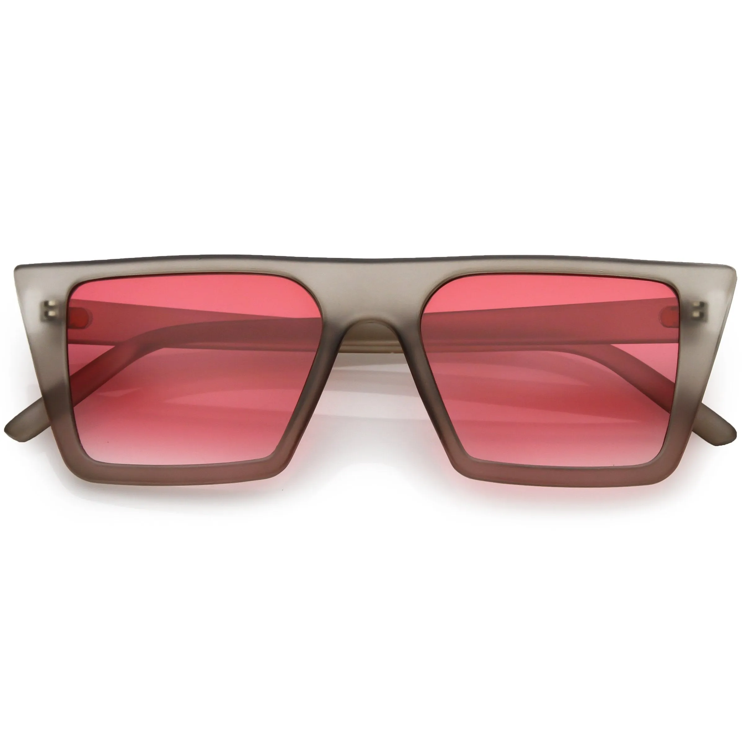 Retro Modern Flat Top Color Tone Sunglasses C618