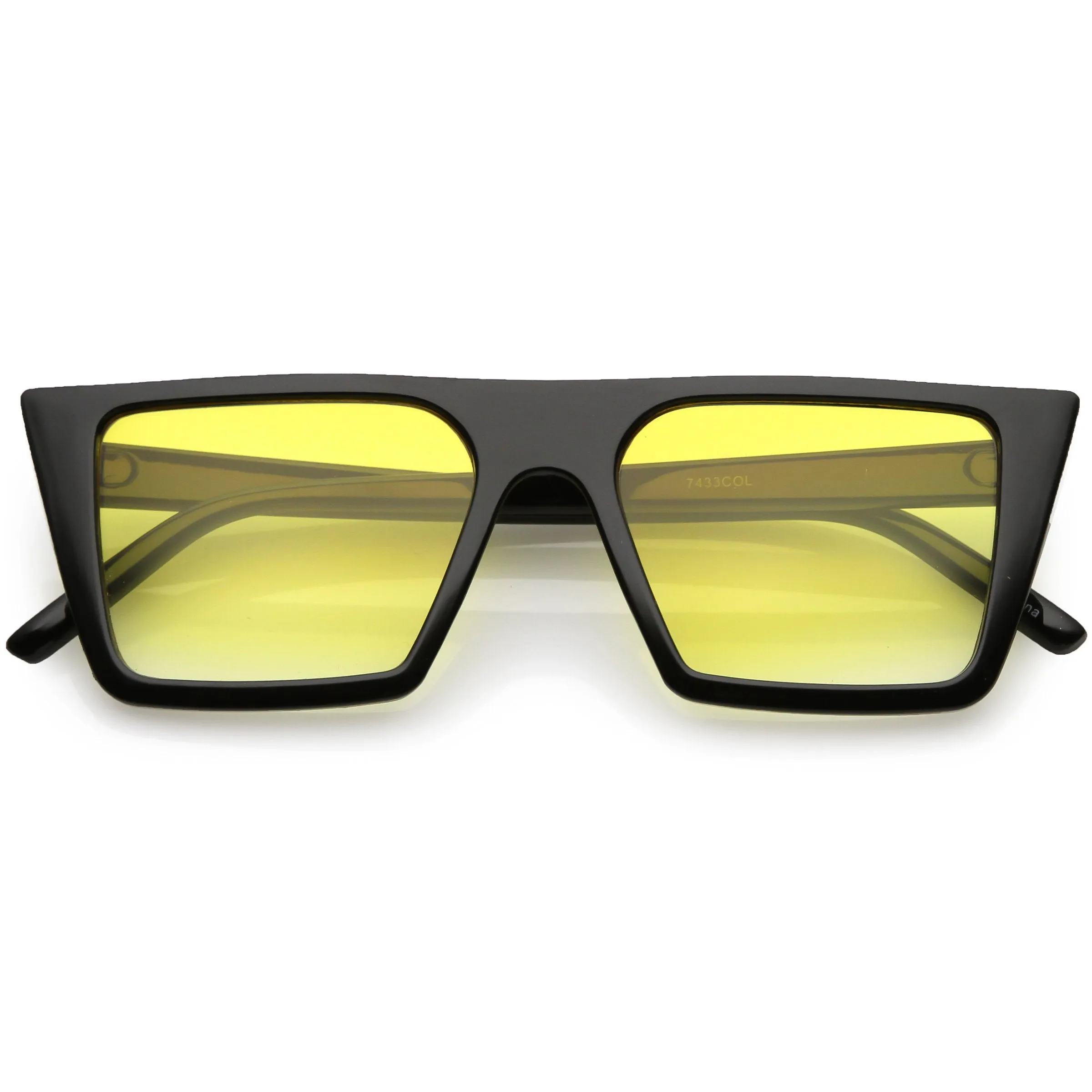 Retro Modern Flat Top Color Tone Sunglasses C618