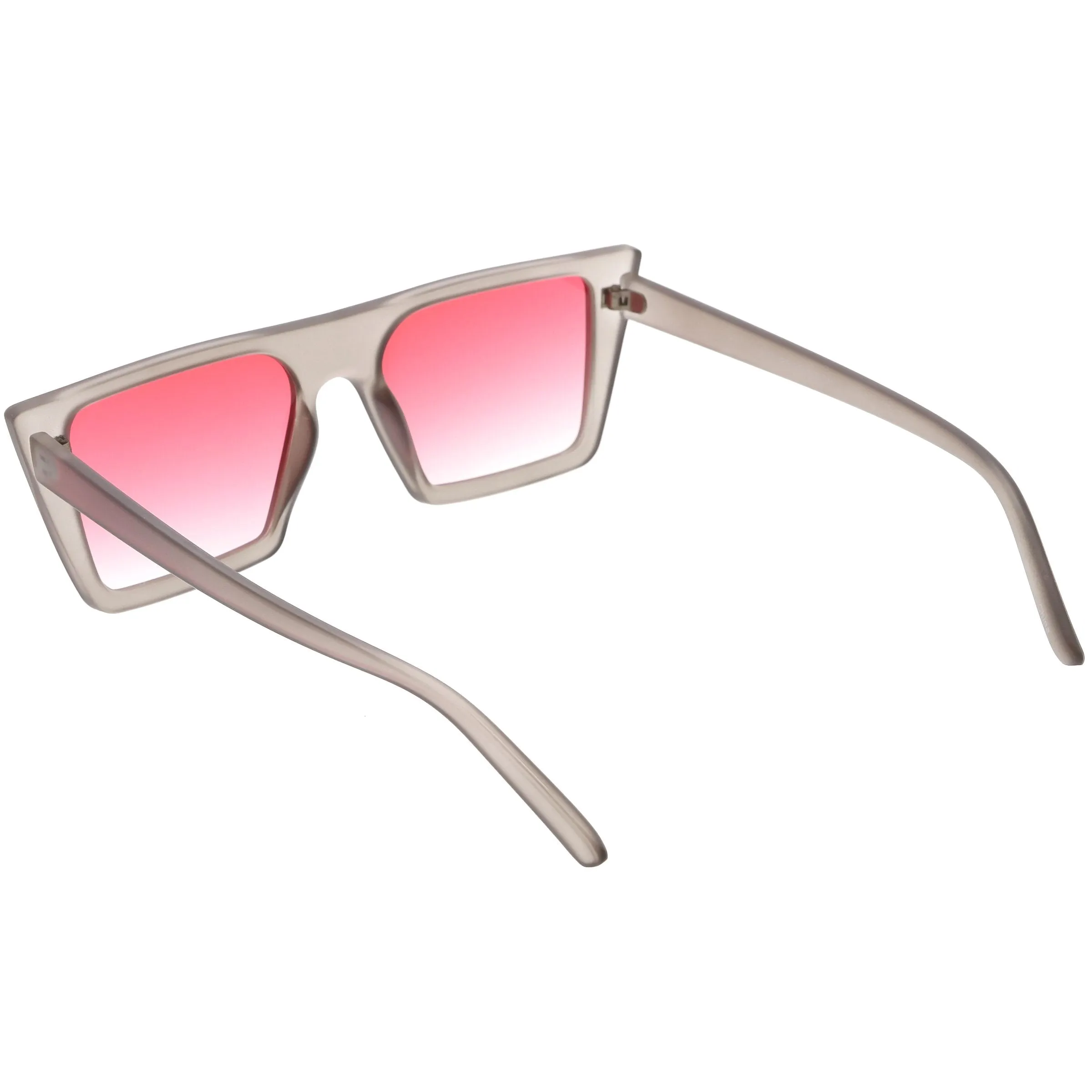 Retro Modern Flat Top Color Tone Sunglasses C618