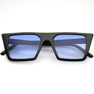 Retro Modern Flat Top Color Tone Sunglasses C618