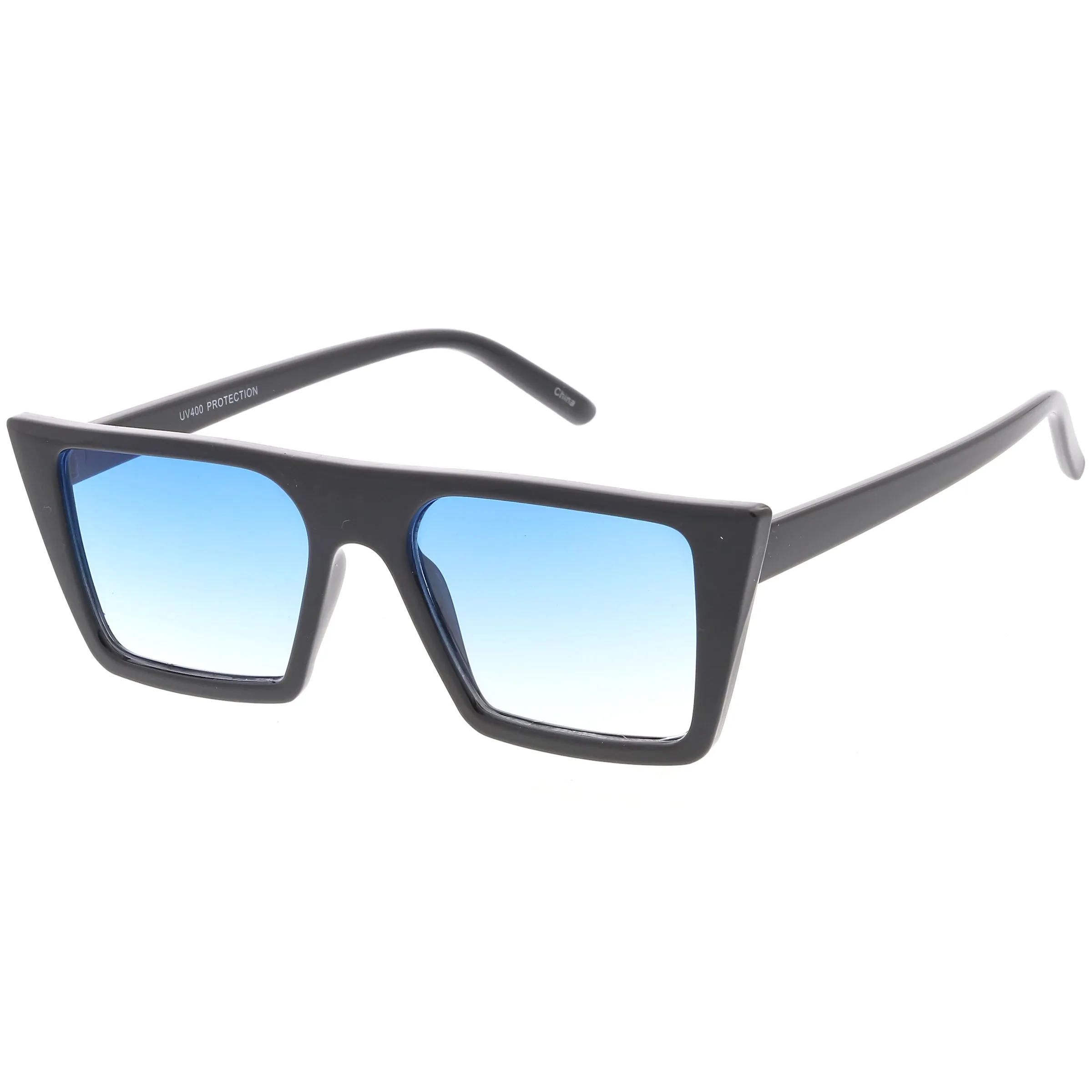 Retro Modern Flat Top Color Tone Sunglasses C618