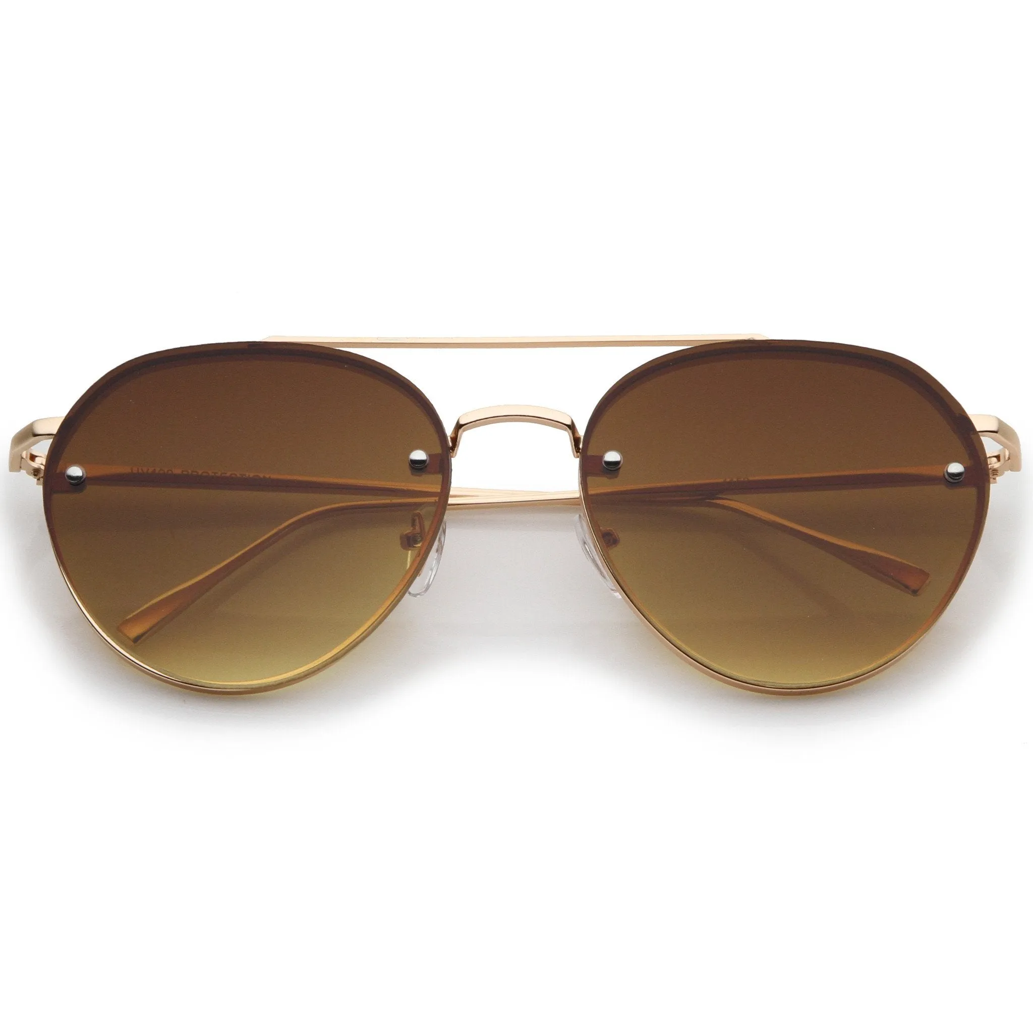 Retro Modern Rimless Aviator Sunglasses A839