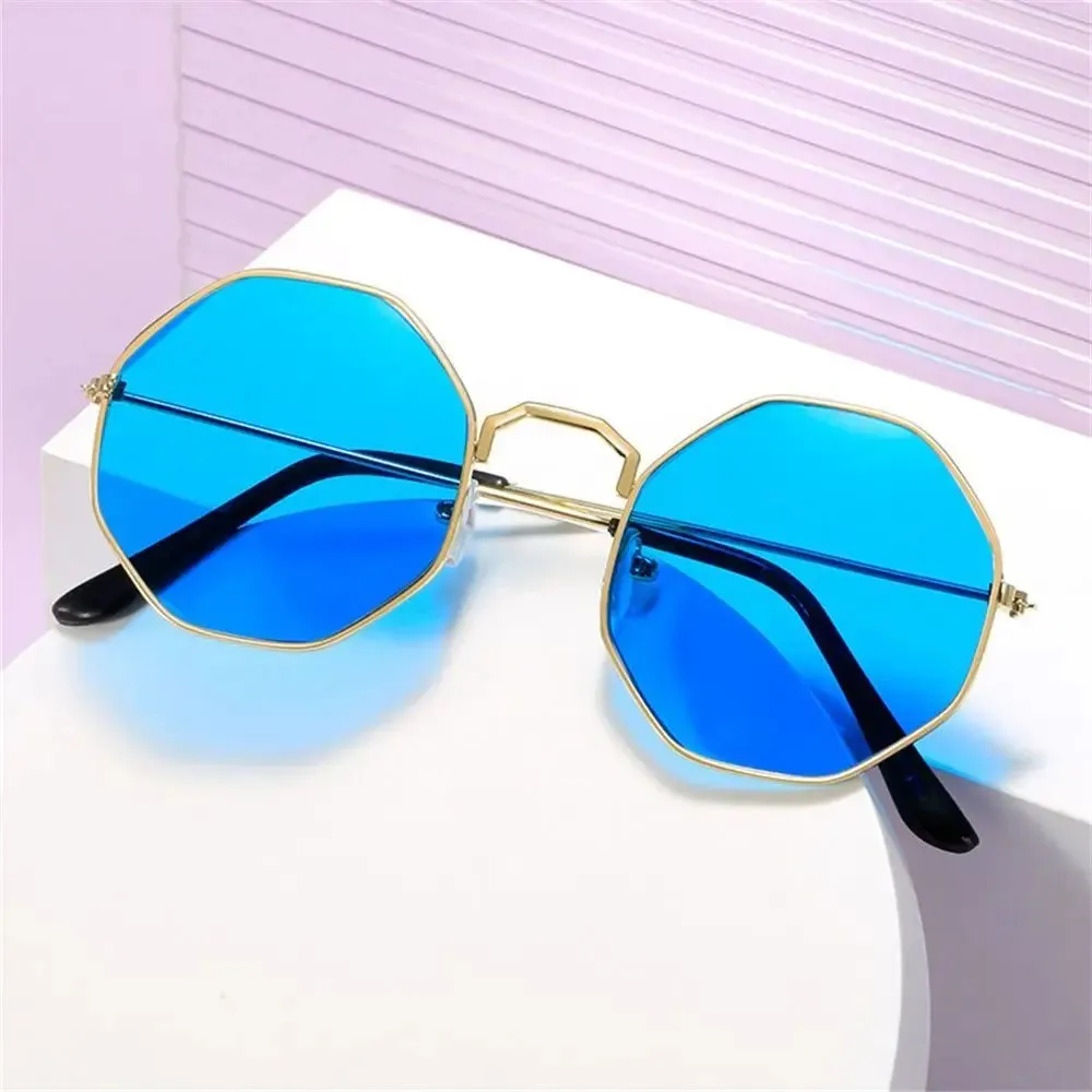Retro Octagonal Polygon Sunglasses UV400 Protection Summer Shades