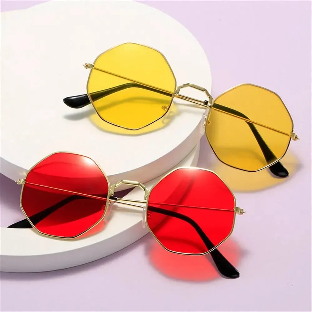 Retro Octagonal Polygon Sunglasses UV400 Protection Summer Shades