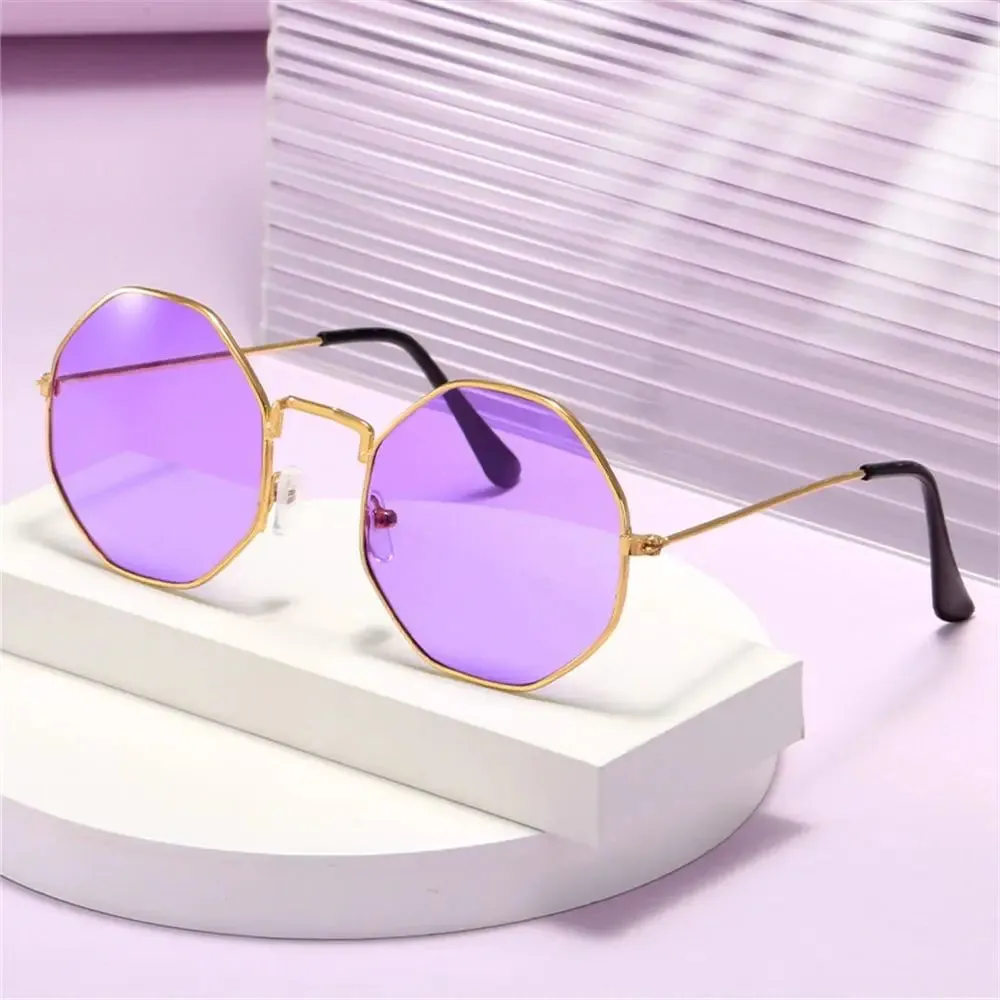 Retro Octagonal Polygon Sunglasses UV400 Protection Summer Shades