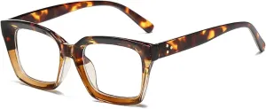Retro Rectangle Large Frame Glasses Frame Women Fashion Style