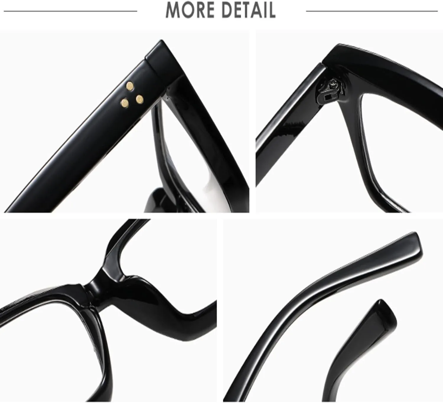 Retro Rectangle Large Frame Glasses Frame Women Fashion Style