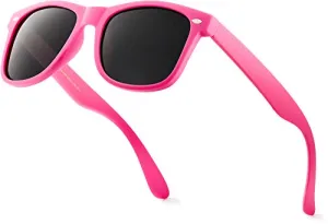 Retro Rewind Polarized Sunglasses for Men and Women - UV Protection Classic Mens Womens Sun Glasses - Cool Vintage 80s Shades