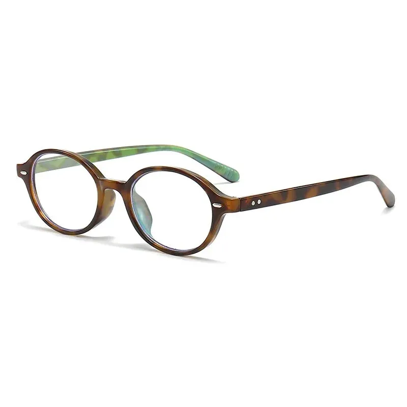 Retro Small Oval Sunglasses Women Men Rivets Shades UV400