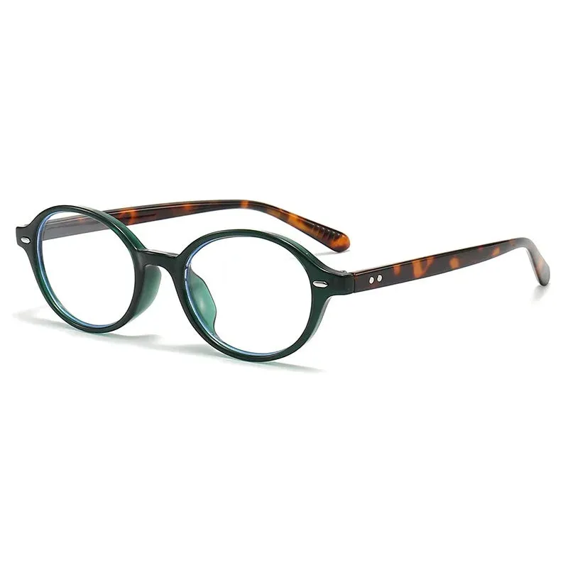 Retro Small Oval Sunglasses Women Men Rivets Shades UV400
